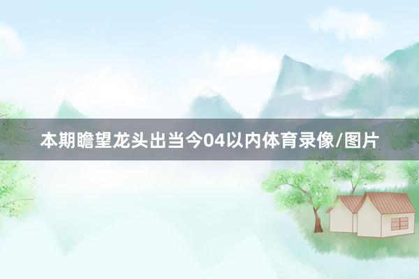 本期瞻望龙头出当今04以内体育录像/图片