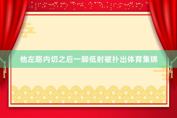 他左路内切之后一脚低射被扑出体育集锦