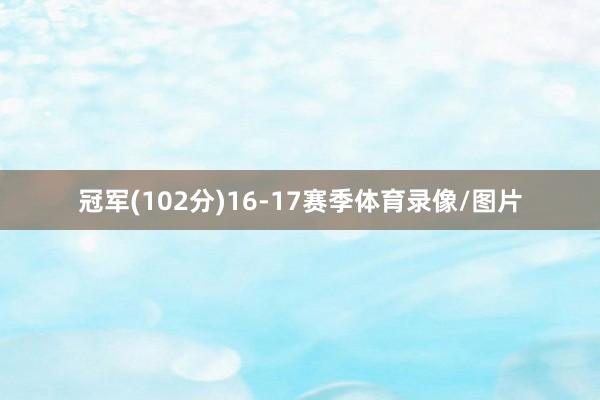 冠军(102分)16-17赛季体育录像/图片