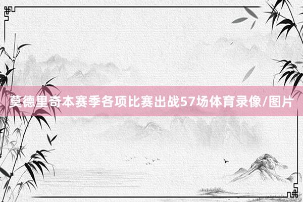 莫德里奇本赛季各项比赛出战57场体育录像/图片