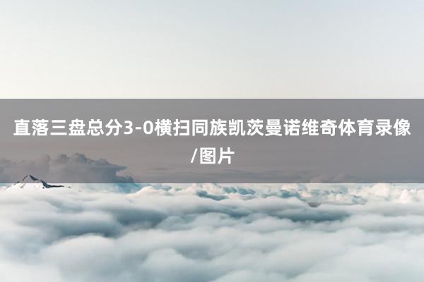 直落三盘总分3-0横扫同族凯茨曼诺维奇体育录像/图片