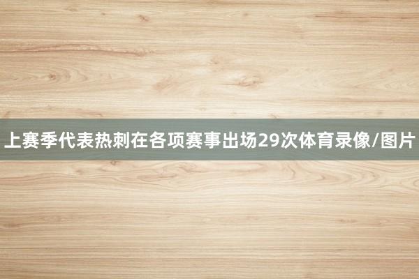 上赛季代表热刺在各项赛事出场29次体育录像/图片