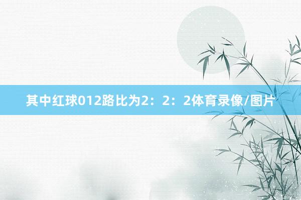 其中红球012路比为2：2：2体育录像/图片