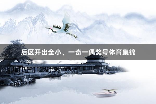 后区开出全小、一奇一偶奖号体育集锦