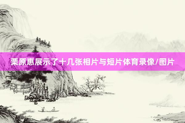 栗原惠展示了十几张相片与短片体育录像/图片