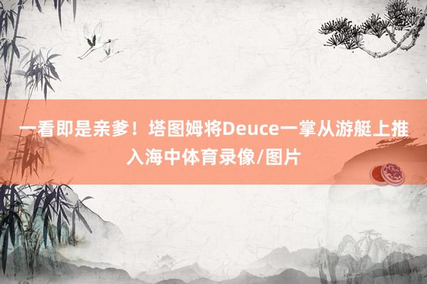 一看即是亲爹！塔图姆将Deuce一掌从游艇上推入海中体育录像