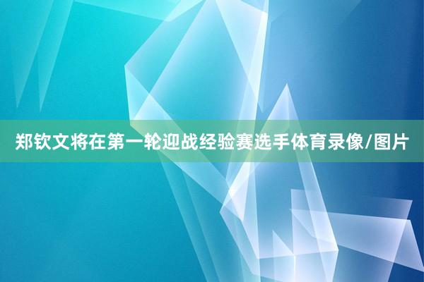 郑钦文将在第一轮迎战经验赛选手体育录像/图片