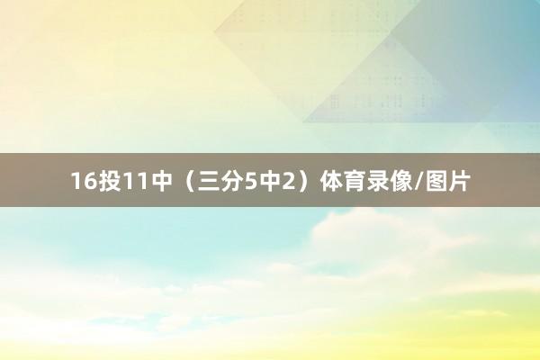 16投11中(三分5中2)体育录像/图片