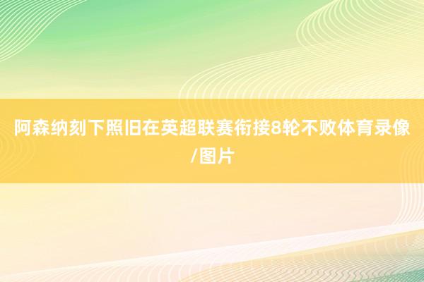 阿森纳刻下照旧在英超联赛衔接8轮不败体育录像/图片